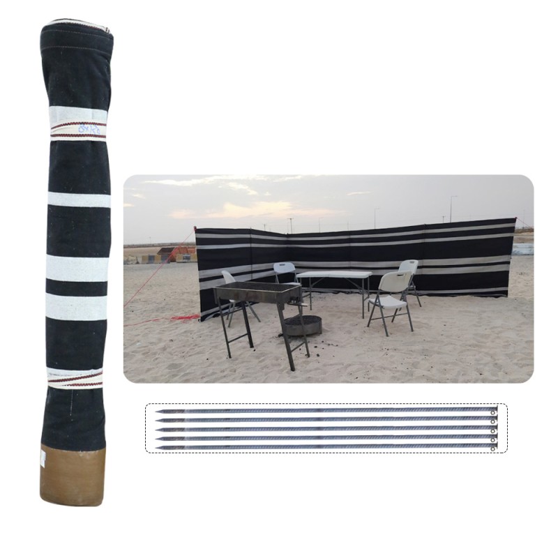 AIR PROTECTION BOUNDRY CLOTH TENT 6 MTR WITH CURVE NAIL