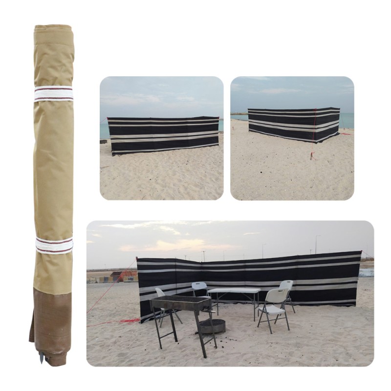 AIR PROTECTION BOUNDRY CLOTH TENT 6 MTR WITH CURVE NAIL