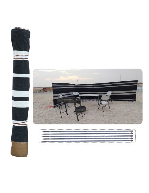 AIR PROTECTION BOUNDRY CLOTH TENT 10 MTR WITH CURVE NAIL