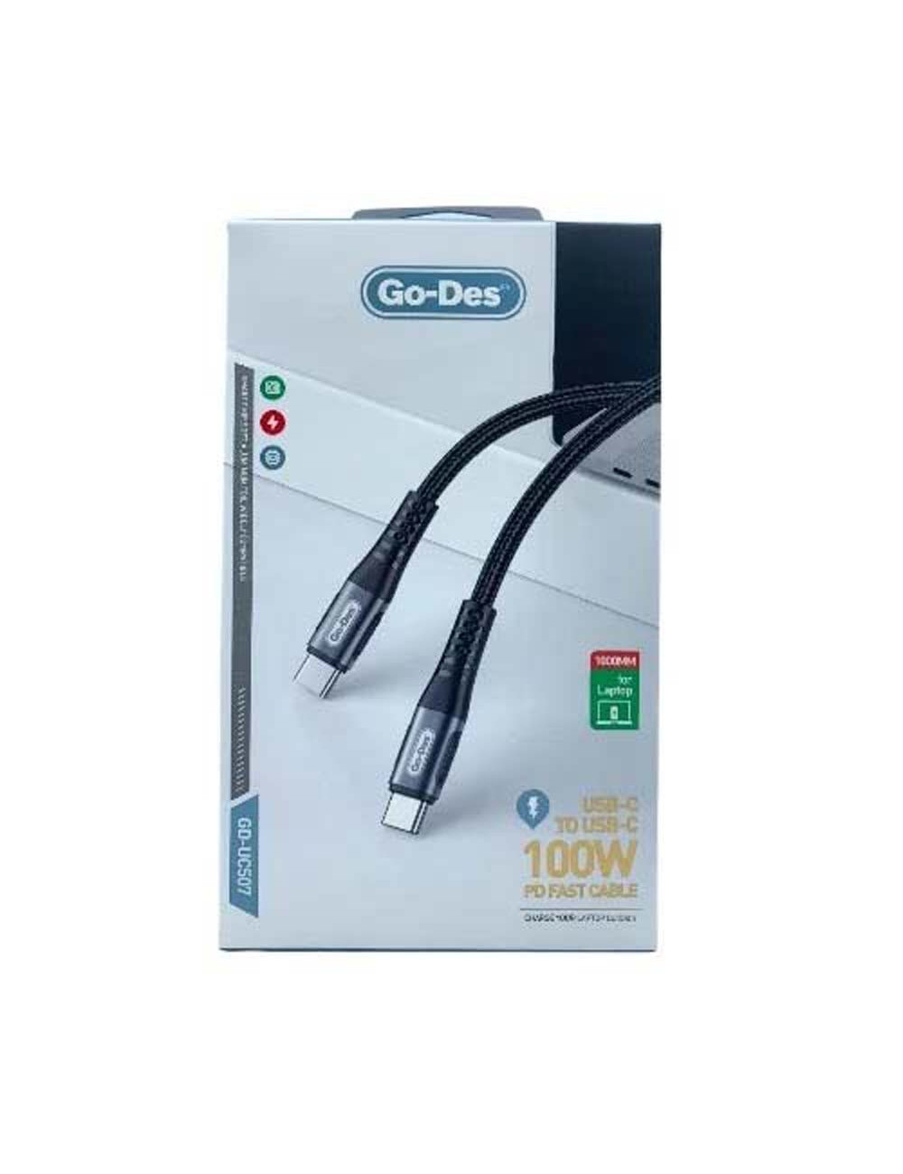 GO-DES GD-UC507 TYPE C TO C CHARGING CABLE