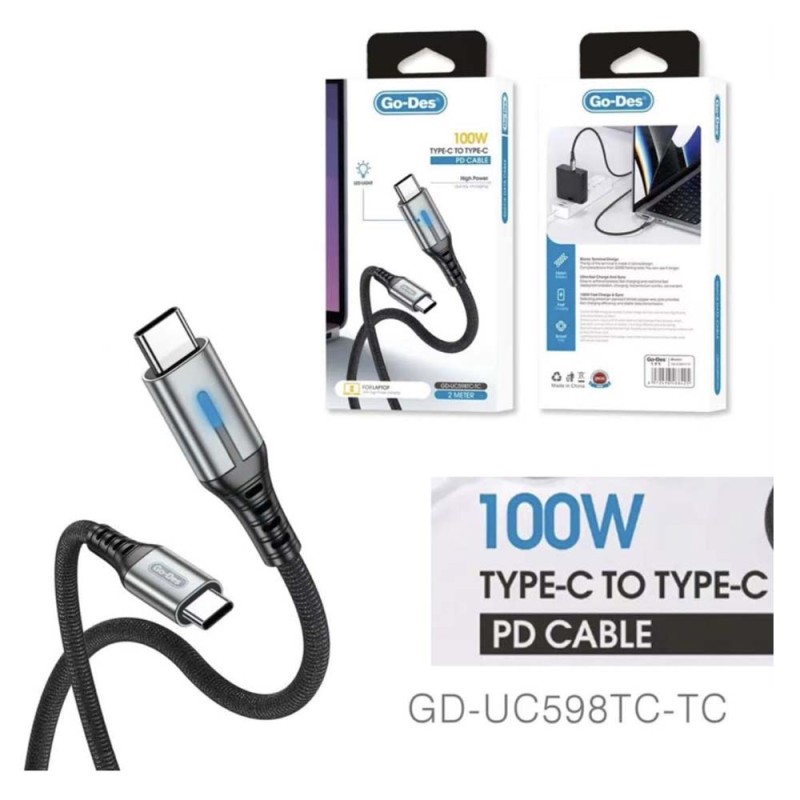 GO-DES GD-UC598 T.C TO T.C كيبل شحن