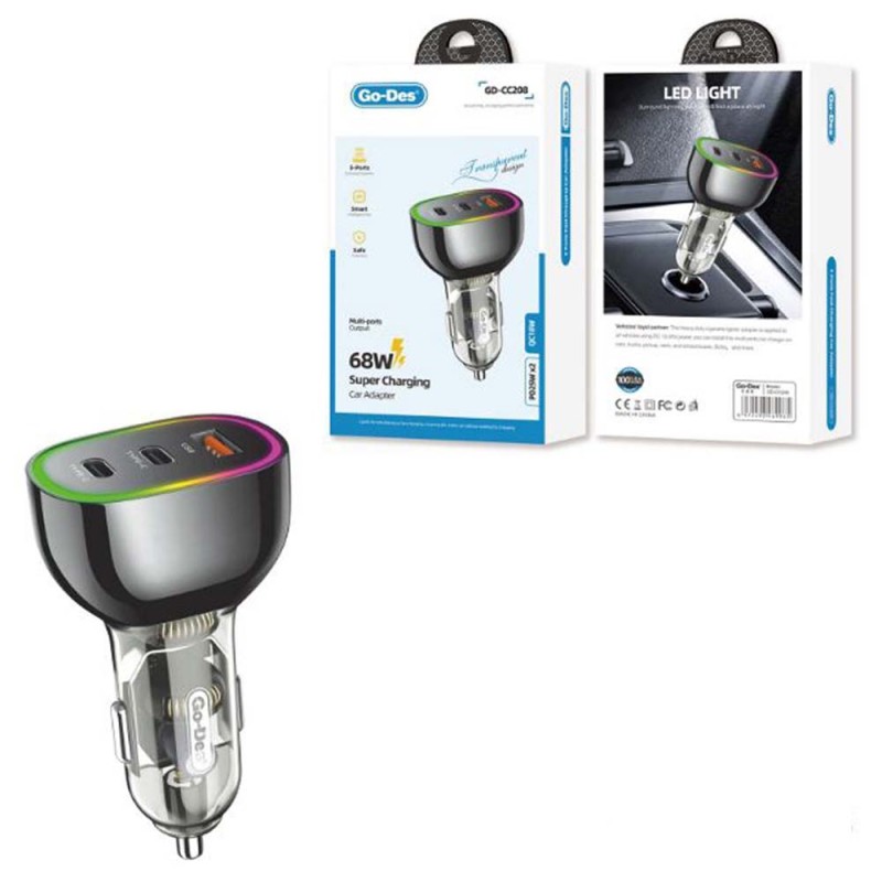 GO-DES GD-CC208 2T.C 1USB ولاعة سيارة