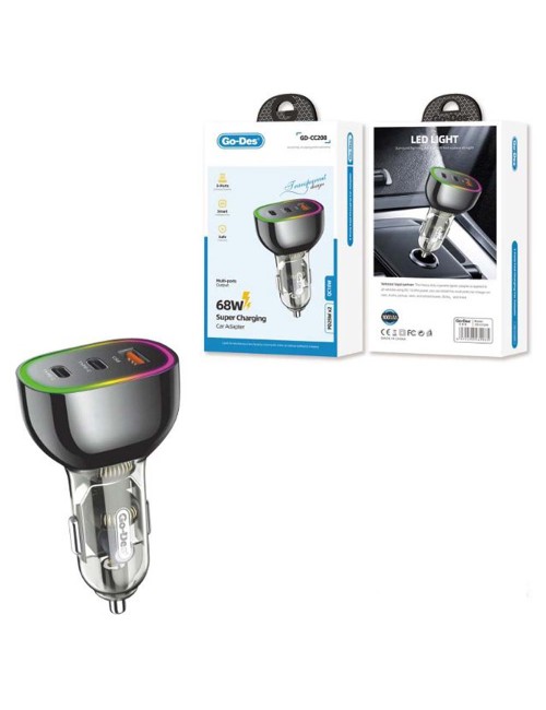 GO-DES GD-CC208 2T.C 1USB ولاعة سيارة