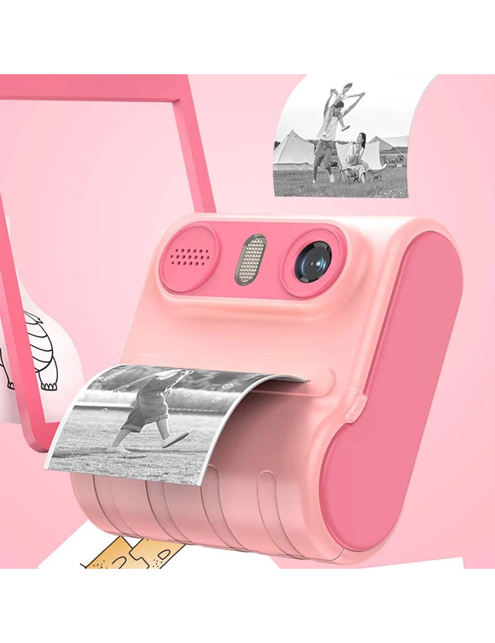 LK-001 PHOTO PRINTING CAMERA WITH 2 ROLLS