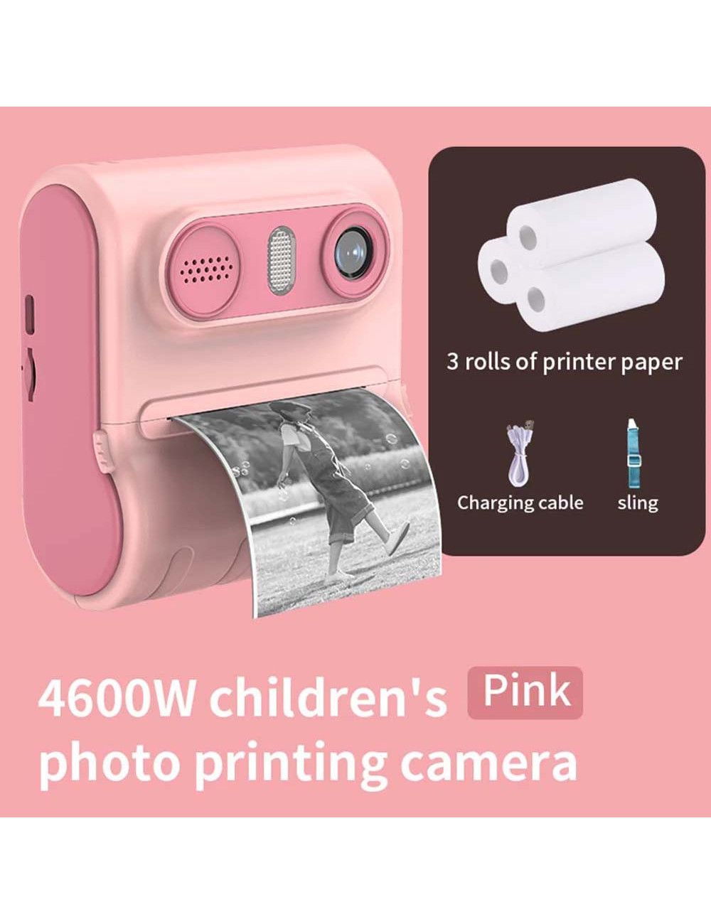 LK-001 PHOTO PRINTING CAMERA WITH 2 ROLLS