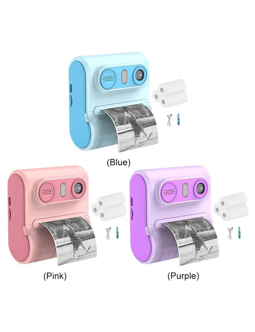 LK-001 PHOTO PRINTING CAMERA WITH 2 ROLLS