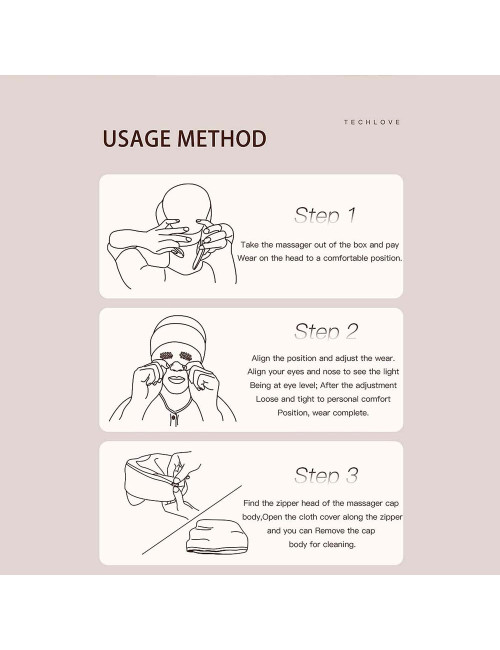 V02 TECHLOVE HEAD MASSAGER