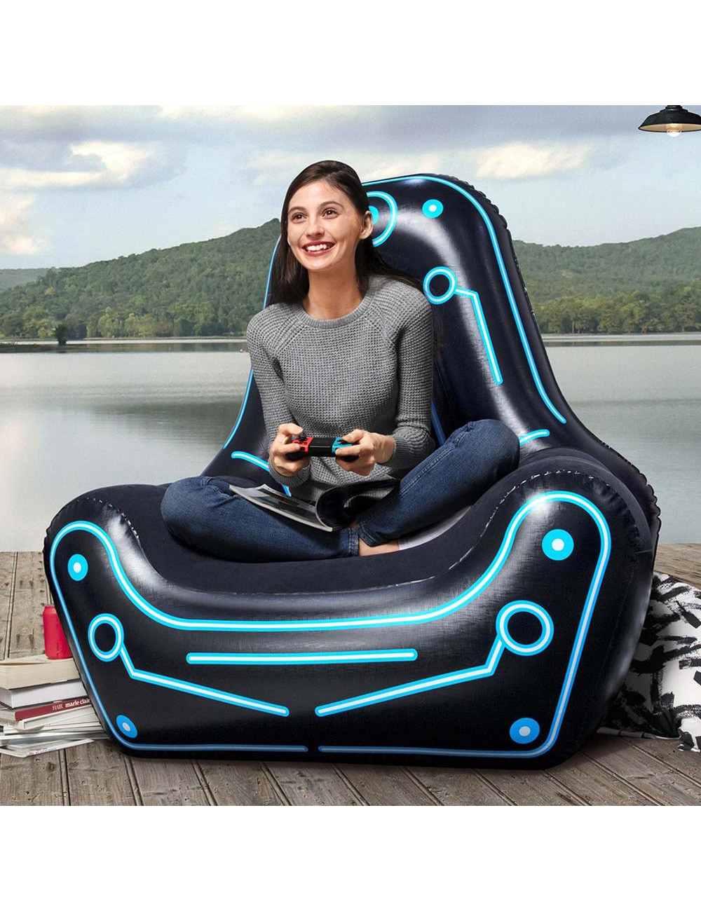 75077 BESTWAY AIR FRAME CHAIR 112x99x125CM