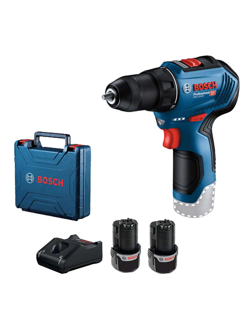 BOSCH GSR 12V-30 CORDLESS DRILL WITH