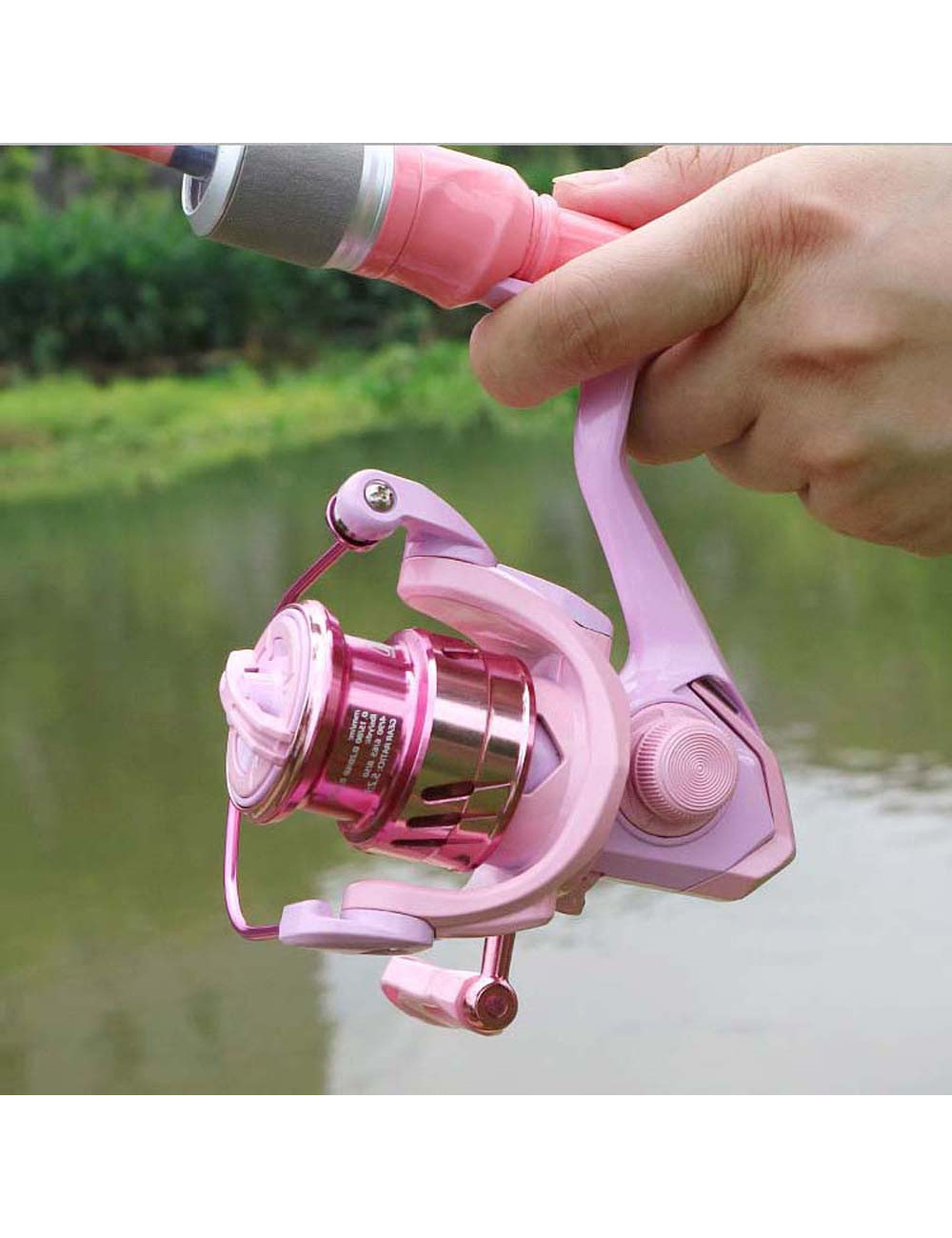 ماكينة سنارة وردي حجم 2000