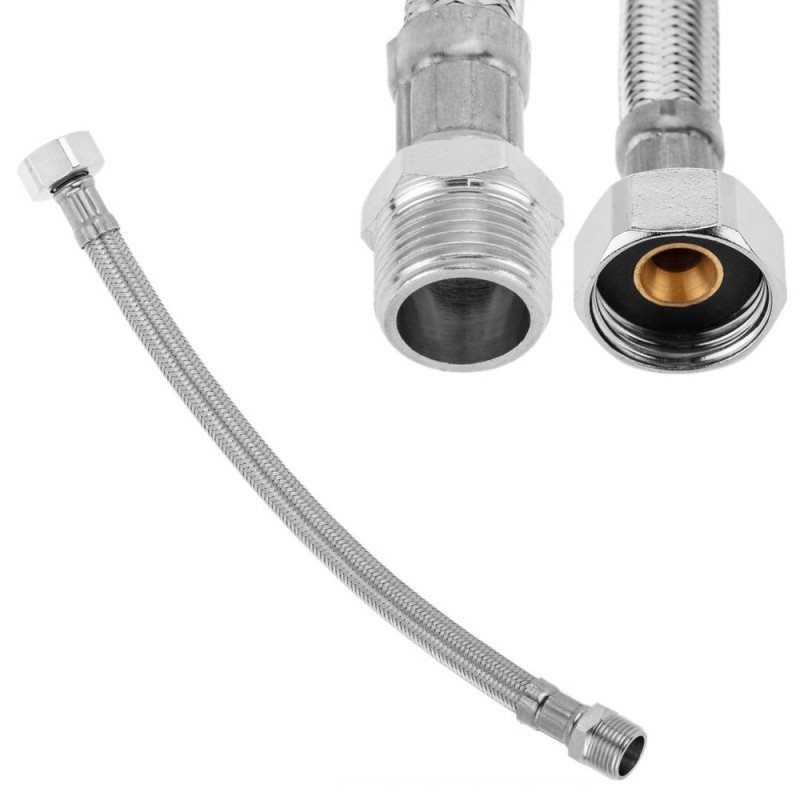 FLEXIBLE CONNECTION PIPE MALE THREAD 1/2 x 60