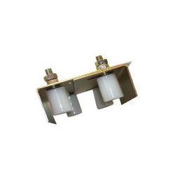 دولاب باب جرار متحرك 2 ربل أبيض صغير - IND