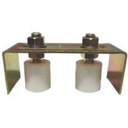 دولاب باب جرار متحرك 2 ربل أبيض صغير - IND