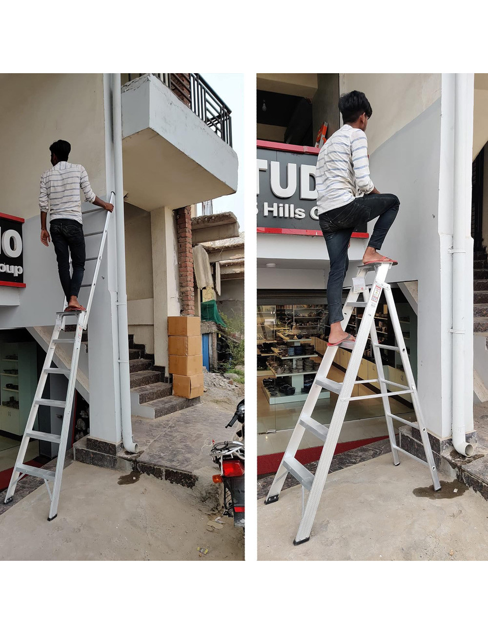 سلم المنيوم موديل سعودي 6 درج IND