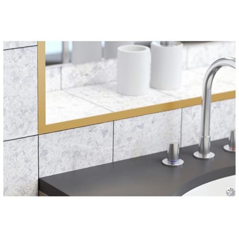 ALUMINIUM ANGLE TRIM 20 X 20 MM X 3 MTR GOLDEN