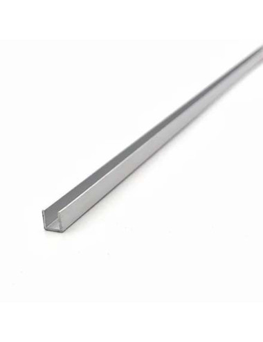 ALUMINIUM U CHANNEL 8 X 6 MM MATE SILVER