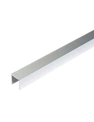 ALUMINIUM U CHANNEL 12 X 8 MM 2.7 MTR MATTE SILVER