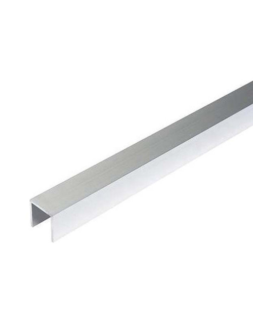 فضي مطفي 12× 8 ملي U زاوية المونيوم حرف CHN