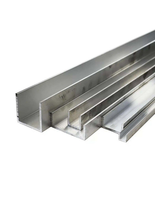 فضي 12× 10 ملي U زاوية المونيوم حرف CHN