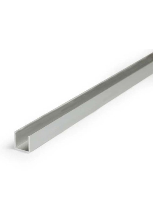 ALUMINIUM U CHANNEL 12 X 10 MM 2.7 MTR MATTE SILVER
