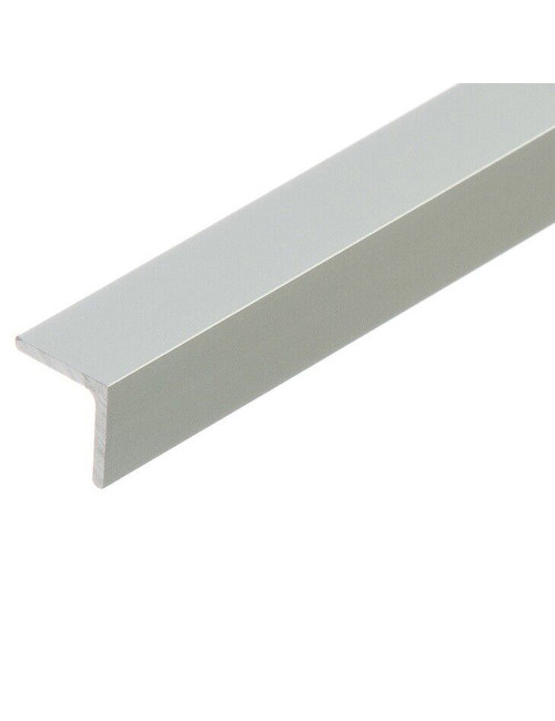 ALUMINIUM ANGLE TRIM 15 X 15 MM X 3 MTR SILVER