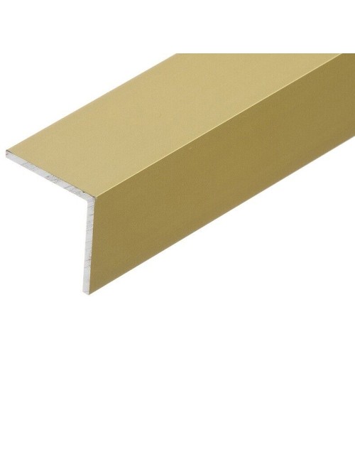 ALUMINIUM ANGLE TRIM 15 X 15 MM X 3 MTR GOLDEN