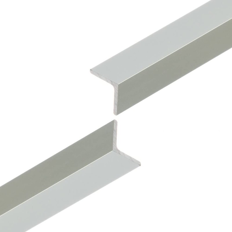 ALUMINIUM ANGLE TRIM 20 X 20 MM X 3 MTR SILVER