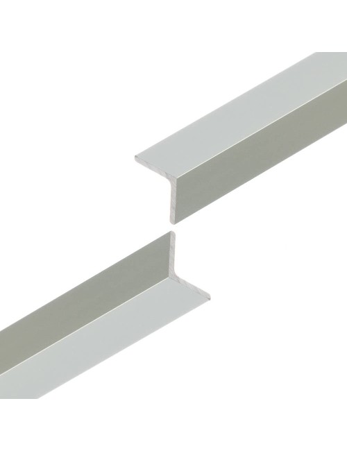 ALUMINIUM ANGLE TRIM 20 X 20 MM X 3 MTR SILVER