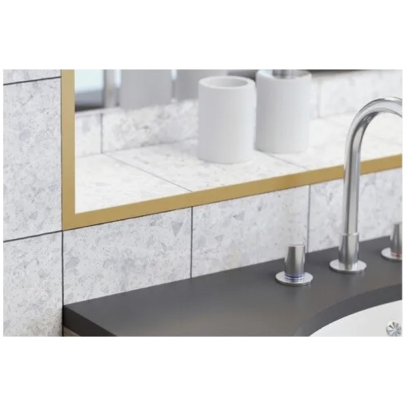 ALUMINIUM ANGLE TRIM 30 X 30 MM X 3 MTR GOLDEN