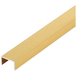 ذهبي مطفي 12× 10 ملي U زاوية المونيوم حرف CHN
