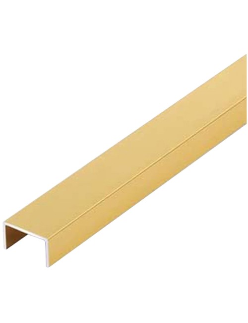 ذهبي مطفي 12× 10 ملي U زاوية المونيوم حرف CHN