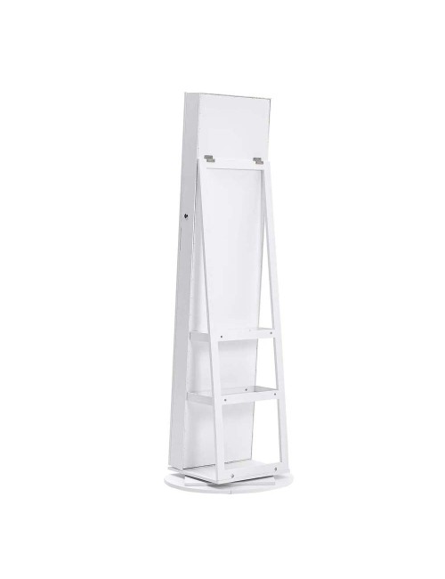 ROTATING DRESSING MIRROR WITH STORAGE CABINET