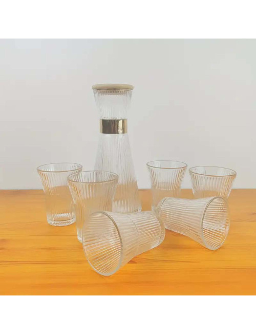 NE-31875-P MUG WITH 6 GLASS SET
