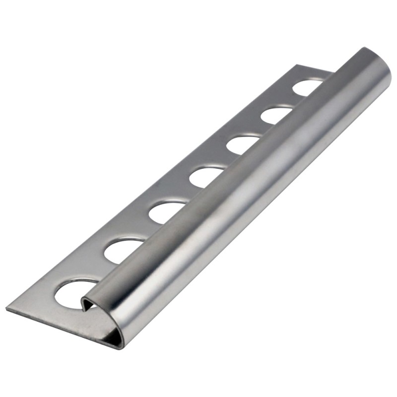STAINLESS STEEL TILE TRIM SHINY SILVER 12 MM