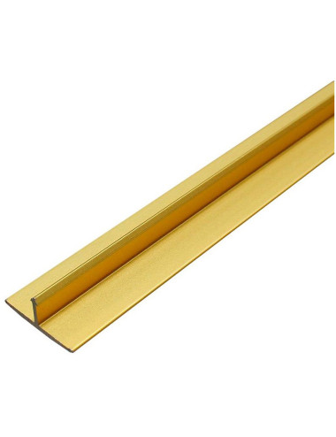 02-BJ- x 014-12.5 ALUM. FLOOR TRIM GOLD 12.5 MM