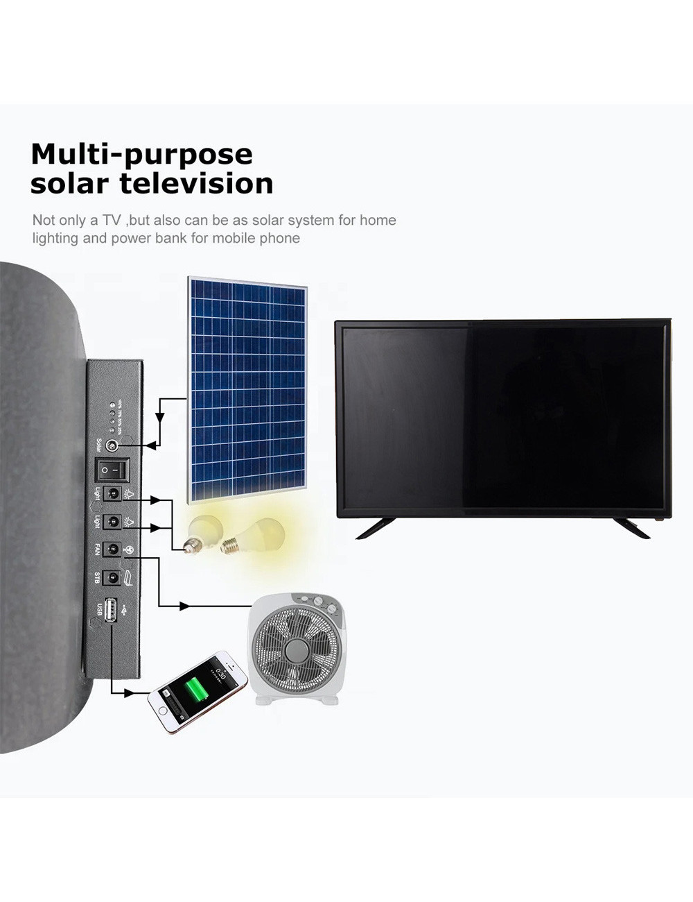 MRD-619 TELEVISION SOLAR WITH PANEL