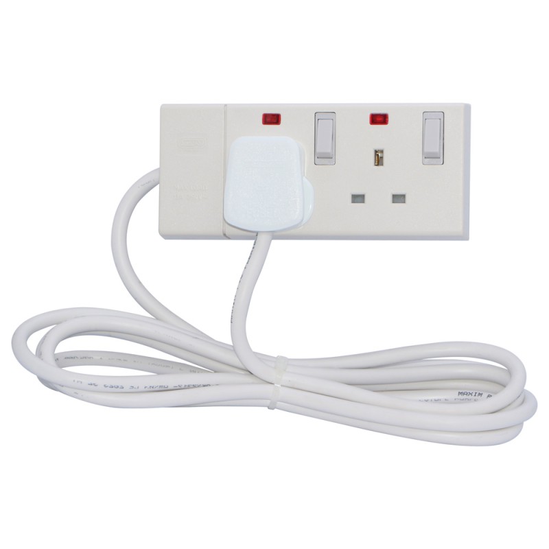 S+L CONT EXTENSION SOCKET BOARD 2 WAY 3 MTR