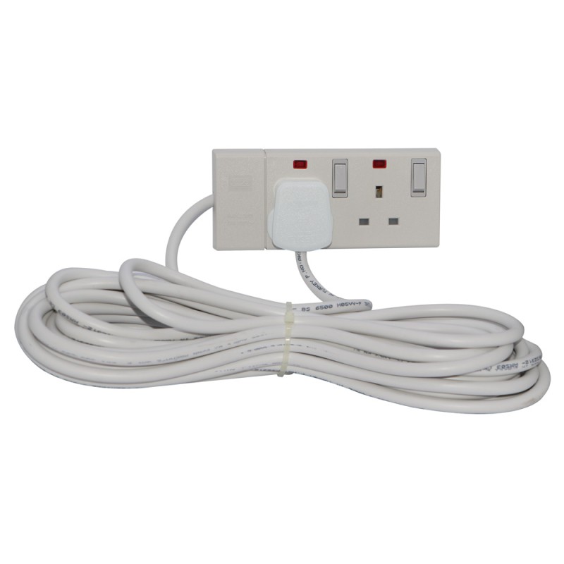 S+L CONT EXTENSION SOCKET BOARD 2 WAY 10 MTR