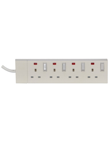 S+L CONT EXTENSION SOCKET BOARD 4 WAY 5 MTR