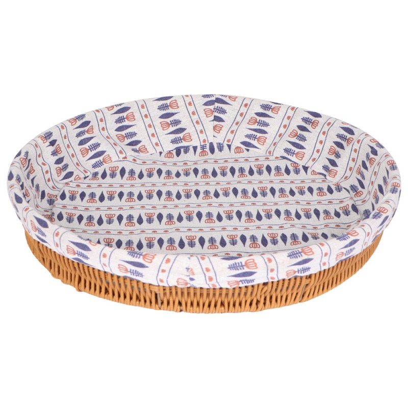Round Rattan Breakfast Tray 40Cm - Assorted Colours