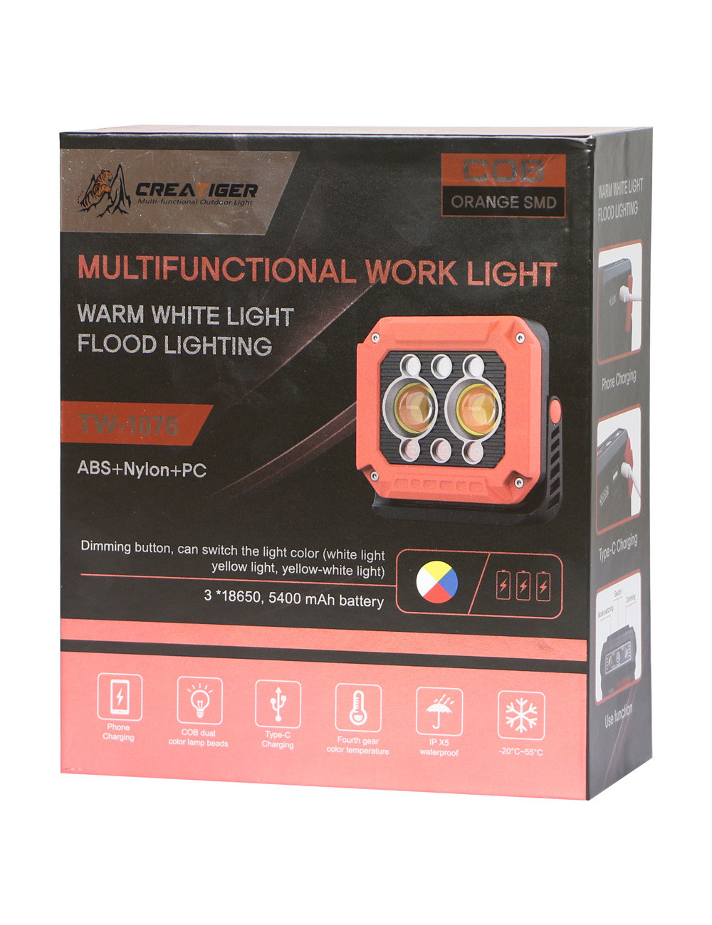 TW-1076 MULTIPURPOSE CHARGEABLE LIGHT