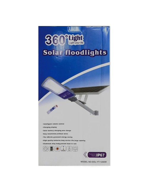 SOL-YT-1200W كشاف طريق طاقة شمسية 1200 وات