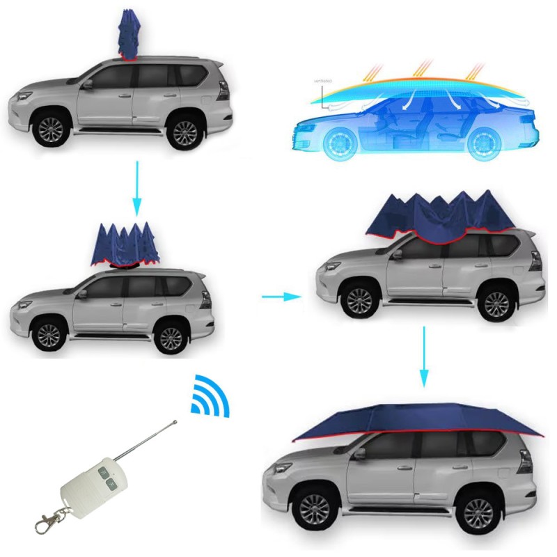CM-003 CAR UMBRELLA SOLAR ENERGY 2.40 x 5 MTR