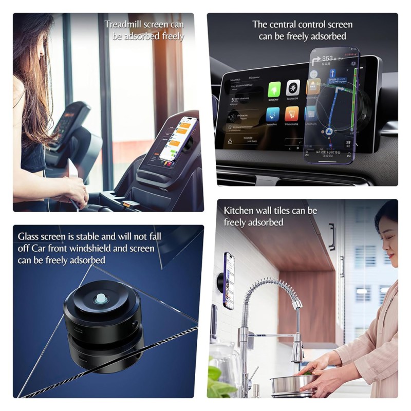 VACUUM SUCTION MOBILE PHONE HOLDER