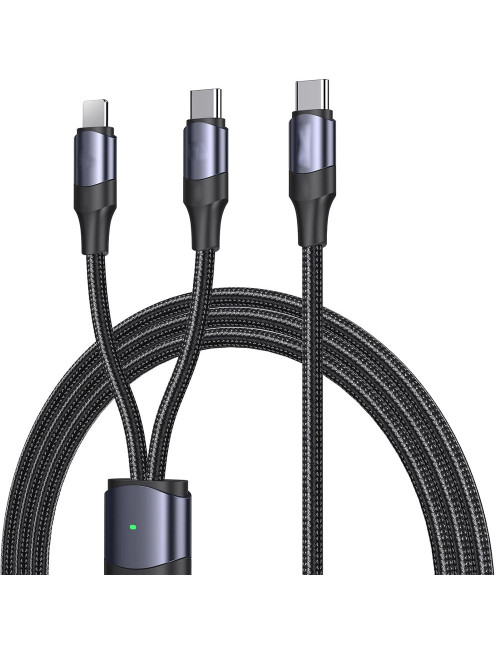 GO-DES GD-UC803 2 IN 1 TYPE C CHARGING CABLE