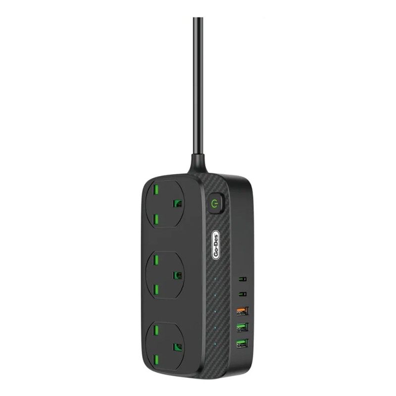 GO-DES GD-B919 3M 8IN1 موزع كهرباء