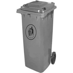 Plastic Dustbin 240L Grey ZTL-240A-5 - CHN