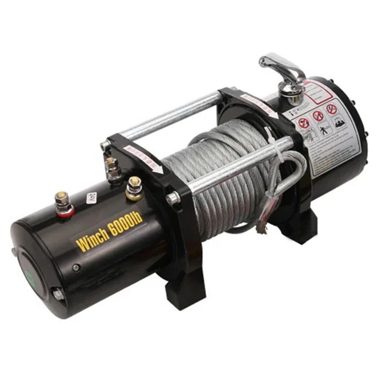 ELECTRIC CAR WINCH 12/24V HORIZONTAL TRACTION 2722KG AND VERTICLE LIFTING WEIGHT 100KG