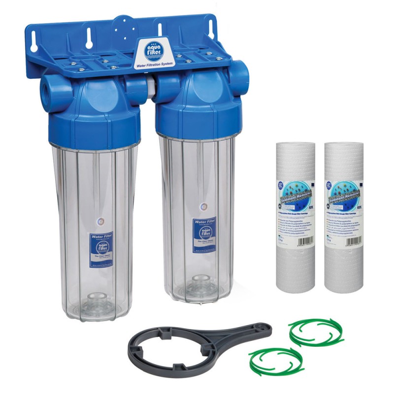 AQUA WATER FILTER CLEAR WITH SPIRAL THREAD FILTER CANAL ITL