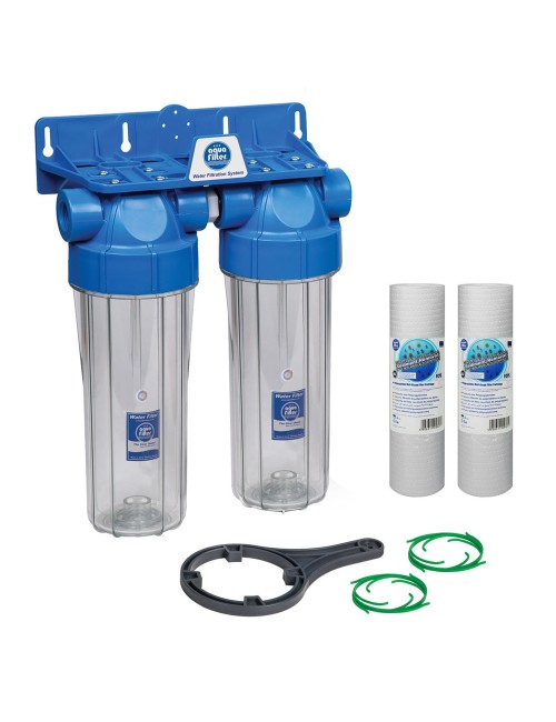 AQUA WATER FILTER CLEAR WITH SPIRAL THREAD FILTER CANAL ITL